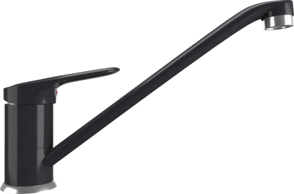 Смеситель для кухни Ulgran Quartz UQ-004 космос однорычажный, черный