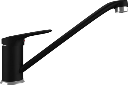 Смеситель для кухни Ulgran Quartz UQ-004 уголь однорычажный, черный
