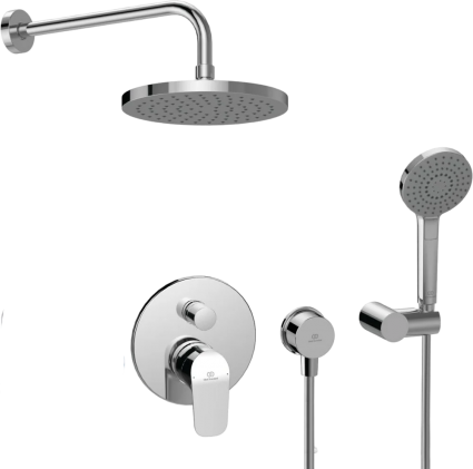Душевой комплект Ideal Standard Ceraflex хром, С ВНУТРЕННЕЙ ЧАСТЬЮ в современном стиле