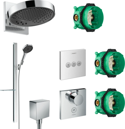 Душевой комплект Hansgrohe Rainfinity 250 (3 jet) 26232000 + 27671000 + 26455000 + 15761000 + 15764000 хром