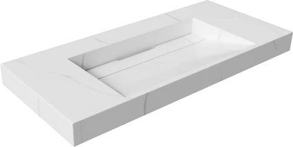 Раковина Armadi Art Flat Calacatta 100 цвет белый