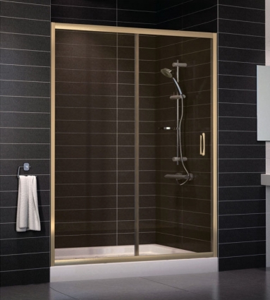 Душевая дверь в нишу Vegas Glass ZP 0150 05 05 стекло бронза, 150, раздвижная