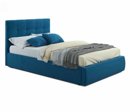 Кровать LASKA Family Selesta 120х200 сине-зеленого цвета без ящиков