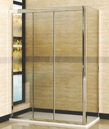 Душевой уголок RGW Classic CL-40 (1260-1310)х800 профиль хром, стекло чистое, прямоугольный, двери раздвижные