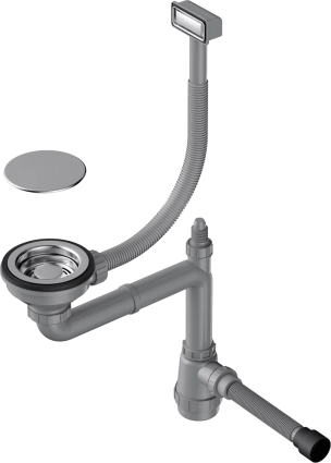 Сифон для мойки Omoikiri WK-1C-IN нержавеющая сталь