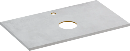 Столешница Cersanit Stone Balance 80 серая матовая