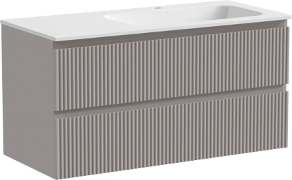 Тумба для комплекта Sancos Snob R 100, R, doha soft, подвесная, матовая