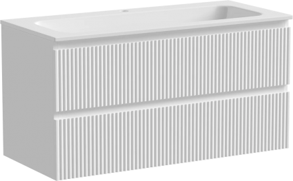 Тумба для комплекта Sancos Snob R 100, bianco, подвесная, матовая