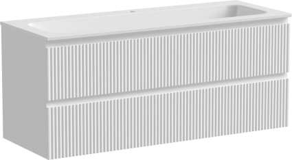 Тумба для комплекта Sancos Snob R 120, bianco, подвесная, матовая