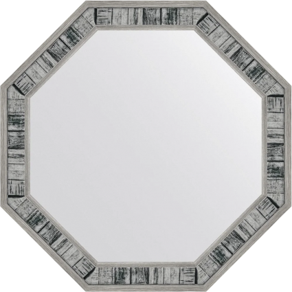 Зеркало Evoform Octagon BY 7412 49х49 состаренное дерево, в багетной раме