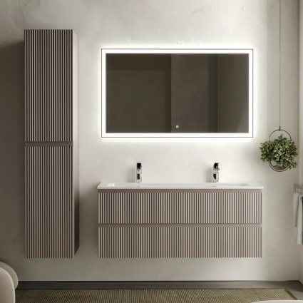 Мебель для ванной Sancos Snob R 120 см, doha soft, раковина CN7016, подвесная, матовая