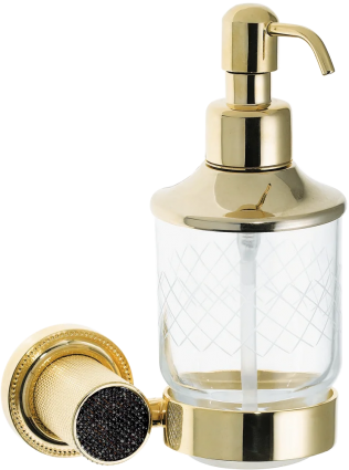 Дозатор Boheme Royal Cristal Black Gold подвесной в стиле ретро