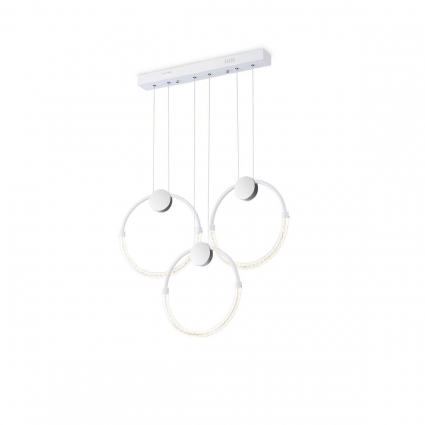 Подвесная светодиодная люстра Ambrella light Comfort Line FL10595 в стиле Хай-тек, цвет белый
