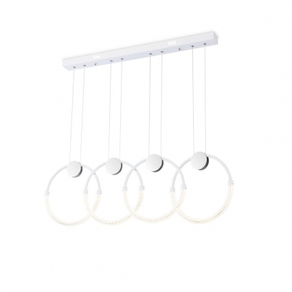 Подвесная светодиодная люстра Ambrella light Comfort Line FL10598 в стиле Хай-тек, цвет белый