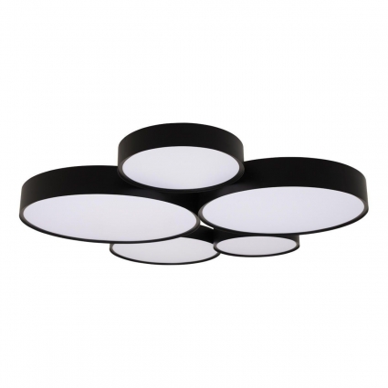 Потолочная светодиодная люстра Loft IT Drum 10218 Black в стиле модерн, цвет черный