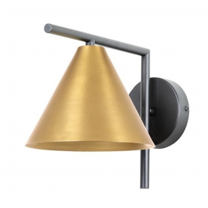 Бра Arte Lamp David A7033AP-1BK в современном стиле, цвет латунь, мощность 60 Вт