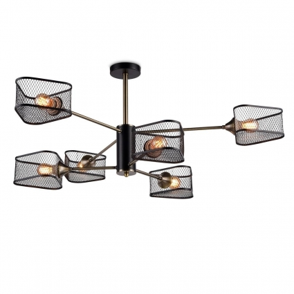 Подвесная люстра Ambrella light Traditional Loft TR80172 в стиле лофт, цвет черный