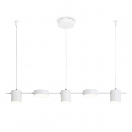 Подвесная светодиодная люстра Ambrella light Comfort LineTech FL51678 в стиле Хай-тек, цвет белый