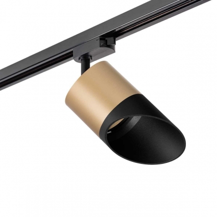 Трековый светильник Lightstar Rullo (213490+592087+201487) R1T349087 в стиле Хай-тек, цвет золотой