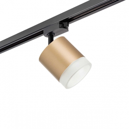Трековый светильник Lightstar Rullo (213490+592087+202480) R1T349080 в стиле Хай-тек, цвет золотой