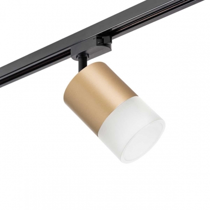 Трековый светильник Lightstar Rullo (213490+592087+202481) R1T349081 в стиле Хай-тек, цвет золотой