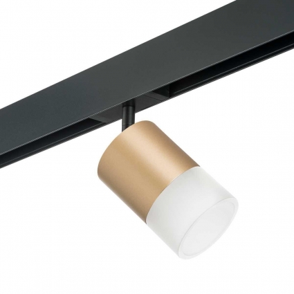Трековый светильник Lightstar Rullo (213490+595087+202481) PRO349081 в стиле Хай-тек, цвет золотой