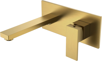 Смеситель для раковины Boheme Qubic 475-BR С ВНУТРЕННЕЙ ЧАСТЬЮ, bronze, однорычажный, бронза