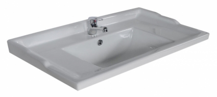 Мебельная раковина ASB-Woodline Melana 800-F80 цвет белый, на тумбу