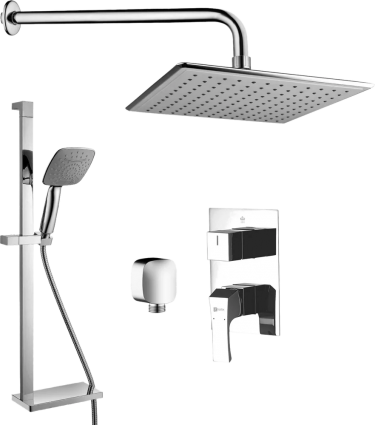 Душевой комплект Lemark Unit LM4528C + LM8073C + LM8036C +LM8030C + LM8085C хром