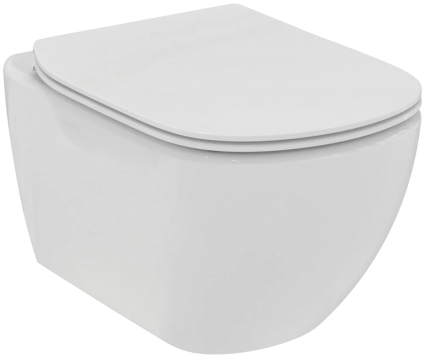 Унитаз подвесной Ideal Standard Tesi T536001 с микролифтом, белый, 36.5x53.5 см