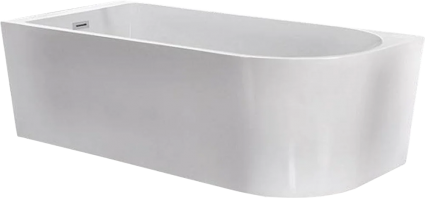 Акриловая ванна Esbano Afina 170x80, R, асимметричная, отдельностоящая, объем 160 л.