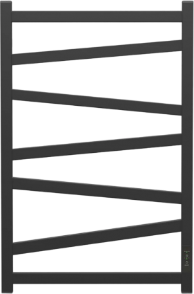 Полотенцесушитель электрический Point Феникс П7 PN15858B 50х80, черный, лесенка