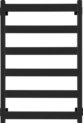 Полотенцесушитель водяной Secado Комано 1 80x50, черный матовый, лесенка