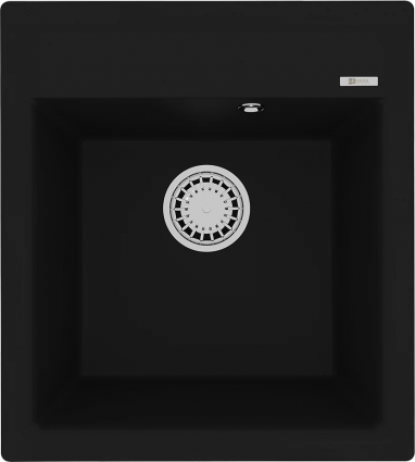 Мойка кухонная Lemark Hanka 450 9910007 антрацит матовая, прямоугольная, 45x50 см