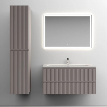 Мебель для ванной Sancos Snob T 100 см, doha soft, подвесная, матовая