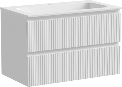 Тумба для комплекта Sancos Snob T 80, bianco, подвесная, матовая