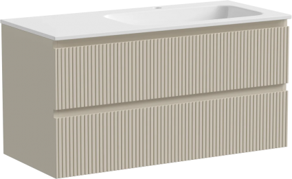 Тумба для комплекта Sancos Snob T 100, R, beige soft, подвесная, матовая