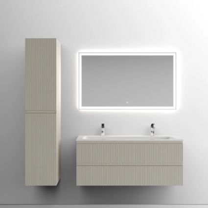 Мебель для ванной Sancos Snob T 120 см, beige soft, раковина CN7016, подвесная, матовая