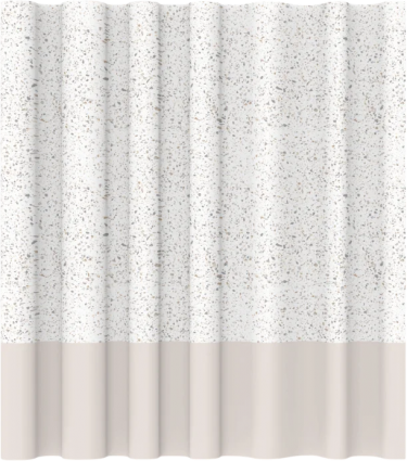 Штора для ванной Fora Terrazzo FOR-PH-TERR 180х180, бежевая в современном стиле