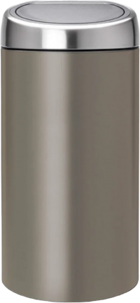 Мусорное ведро Brabantia Touch Bin Recycle 403101 20+20 л, платина, напольное
