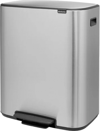 Мусорное ведро Brabantia Bo Pedal Bin 211324 60 л, стальное матовое, напольное