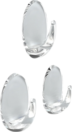 Крючок Kleber KLE-SG007 3 шт, 5,5 см, прозрачный в современном стиле