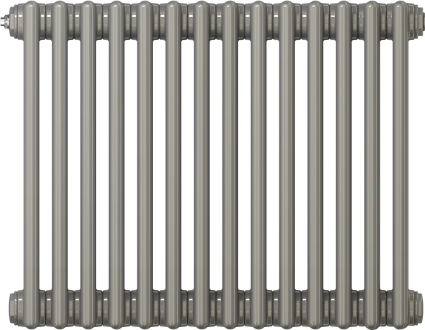 Радиатор стальной Zehnder Charleston Retrofit 3057/14 3-трубчатый, подключение 1270, technoline, с кронштейнами, серый