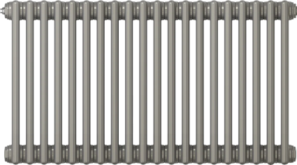 Радиатор стальной Zehnder Charleston Retrofit 3057/20 3-трубчатый, подключение 1270, technoline, с кронштейнами, на площадь 16 кв.м., серый