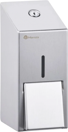 Диспенсер для мыла Merida Stella r Mini DSM102.R матовый хром, прямоугольный, 10x7.7x20.6 см