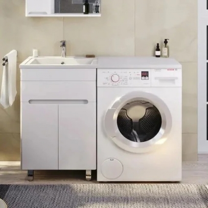 Тумба с раковиной Sanstar Эллада 60 L, подвесная, матовая, с доводчиками