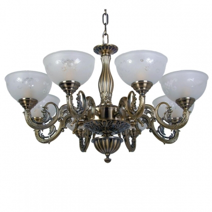 Подвесная люстра Abrasax Maren HSD89542/8 в классическом стиле, цвет бронза