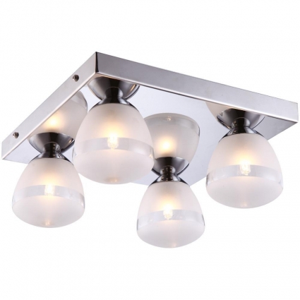 Потолочная люстра Arte Lamp Aqua A9501PL-4CC в современном стиле, цвет белый