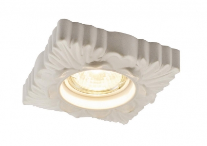 Встраиваемый светильник Arte Lamp Alloro A5248PL-1WH в стиле прованс, цвет белый