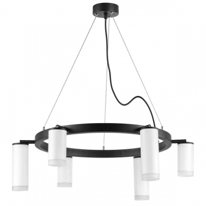 Подвесная люстра Lightstar Rullo (571016+214436-3+214486-3+202430-6) LR0163638630 в современном стиле, цвет белый